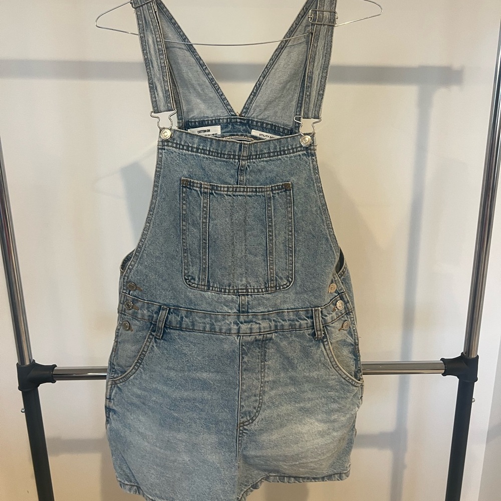 Cotton On Light Blue Denim Overalls